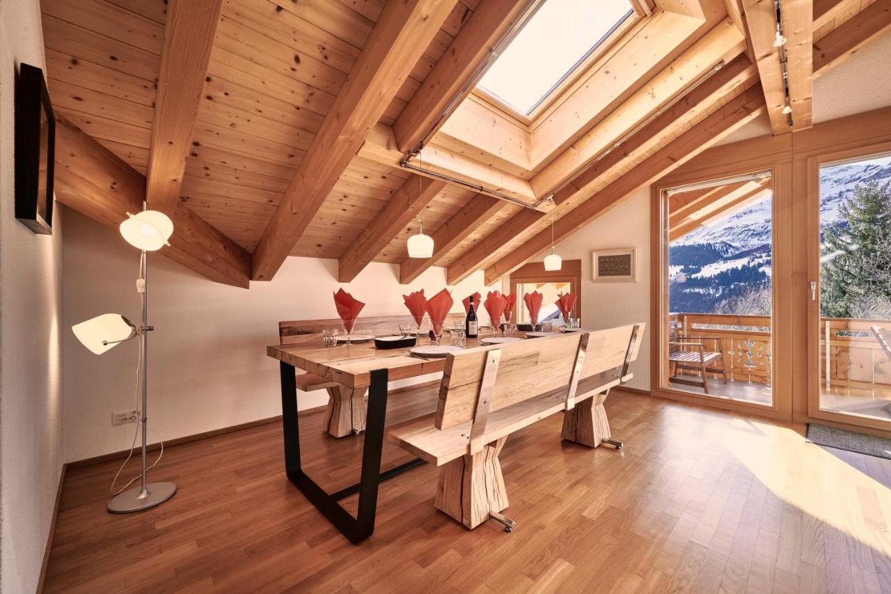 Chalet Bergfrieden Penthouse Wengen Zewnętrze zdjęcie