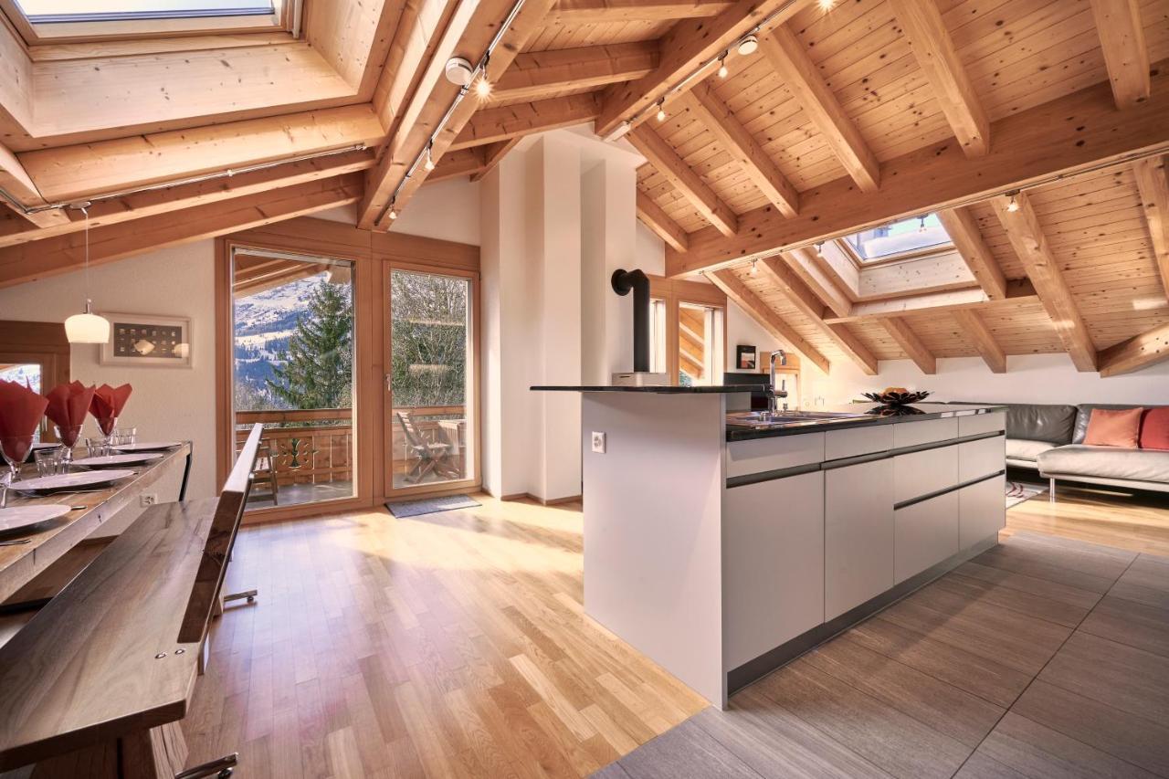 Chalet Bergfrieden Penthouse Wengen Zewnętrze zdjęcie