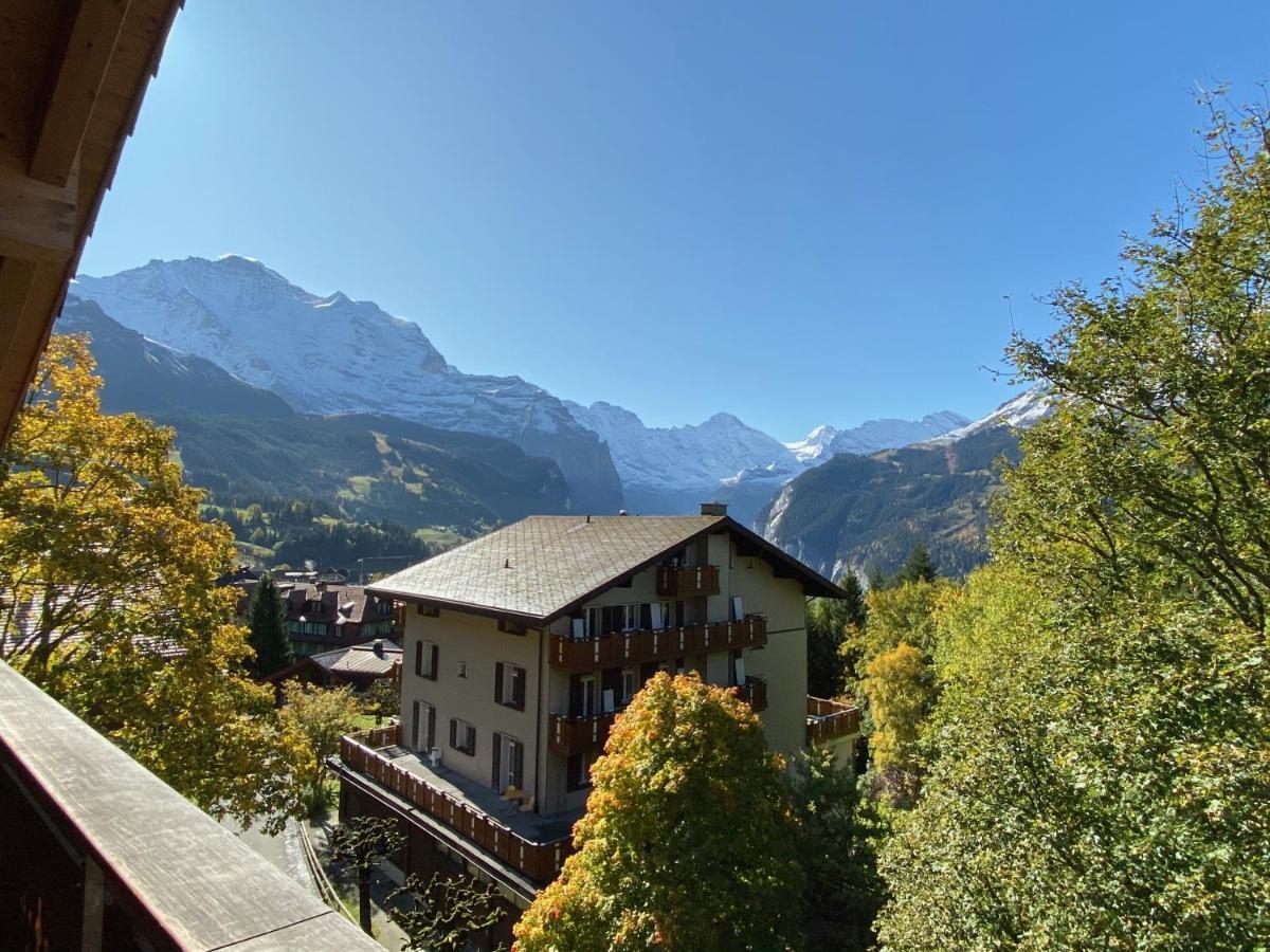 Chalet Bergfrieden Penthouse Wengen Zewnętrze zdjęcie