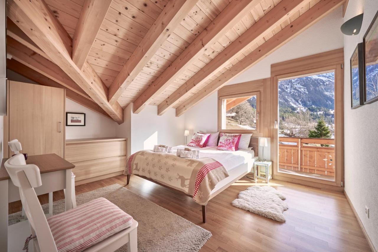 Chalet Bergfrieden Penthouse Wengen Zewnętrze zdjęcie